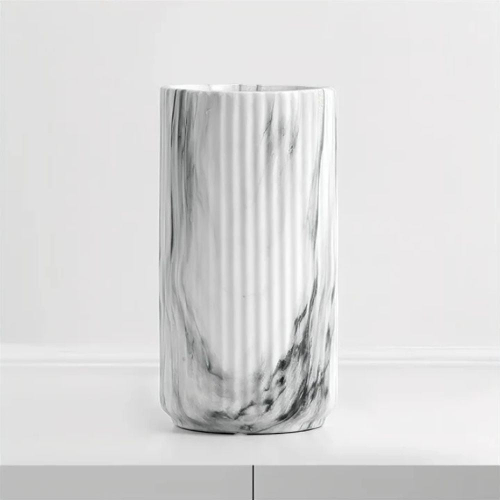BowLift | Elegant Vertical Marble Ceramic Vase