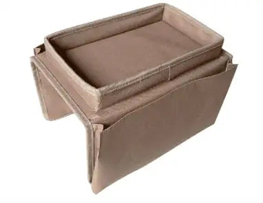 BowLift | Elegant Sofa Armrest Tray with Organizer for Drinks and Accessories