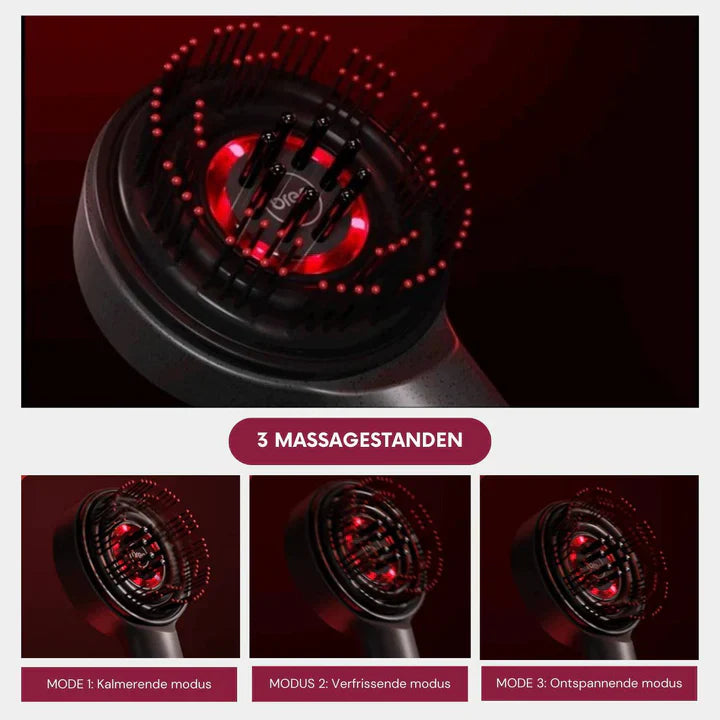 BowLift | Electric Scalp Massager Brush with LED Light Therapy