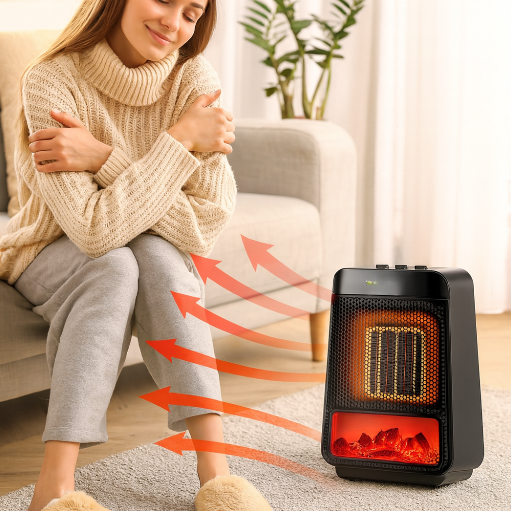 BowLift | Electric Energy-Saving Heater with Adjustable Thermostat – Quick Heating and Safety