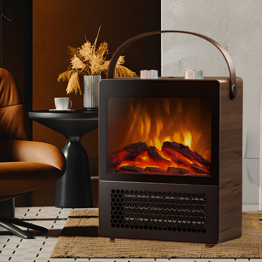 BowLift | Electric Heater with Realistic Flame Effect – Compact and Portable
