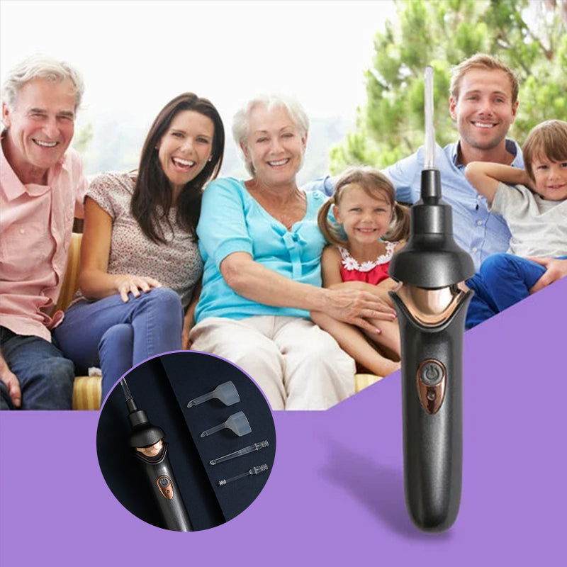 BowLift | Electric ear cleaning device with a soft silicone tip – Quiet and lightweight