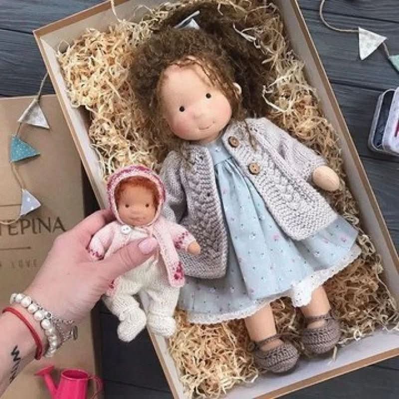 BowLift | Handcrafted Cotton Waldorf Doll for Creative Play