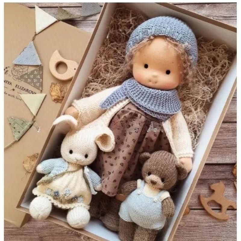 BowLift | Handcrafted Cotton Waldorf Doll for Creative Play