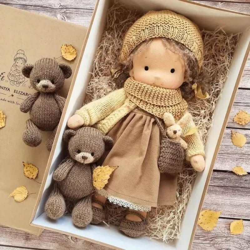BowLift | Handcrafted Cotton Waldorf Doll for Creative Play