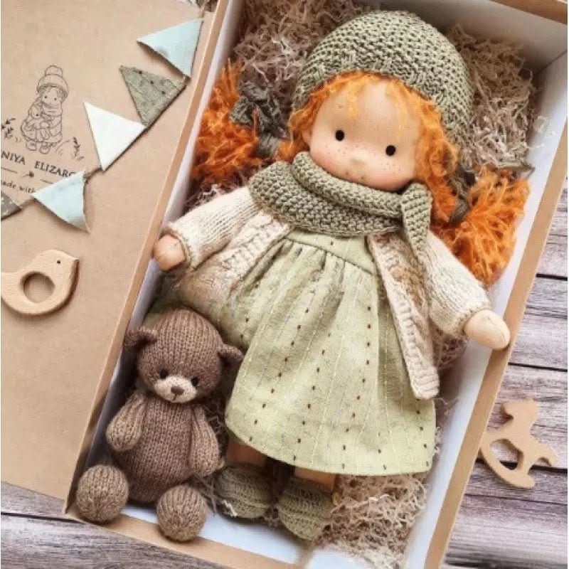 BowLift | Handcrafted Cotton Waldorf Doll for Creative Play