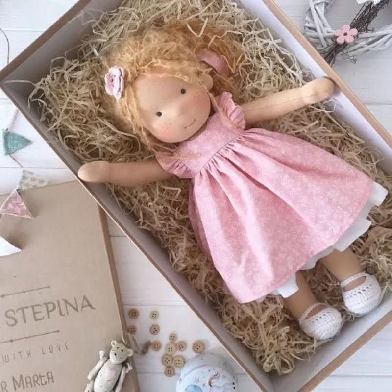 BowLift | Handcrafted Cotton Waldorf Doll for Creative Play