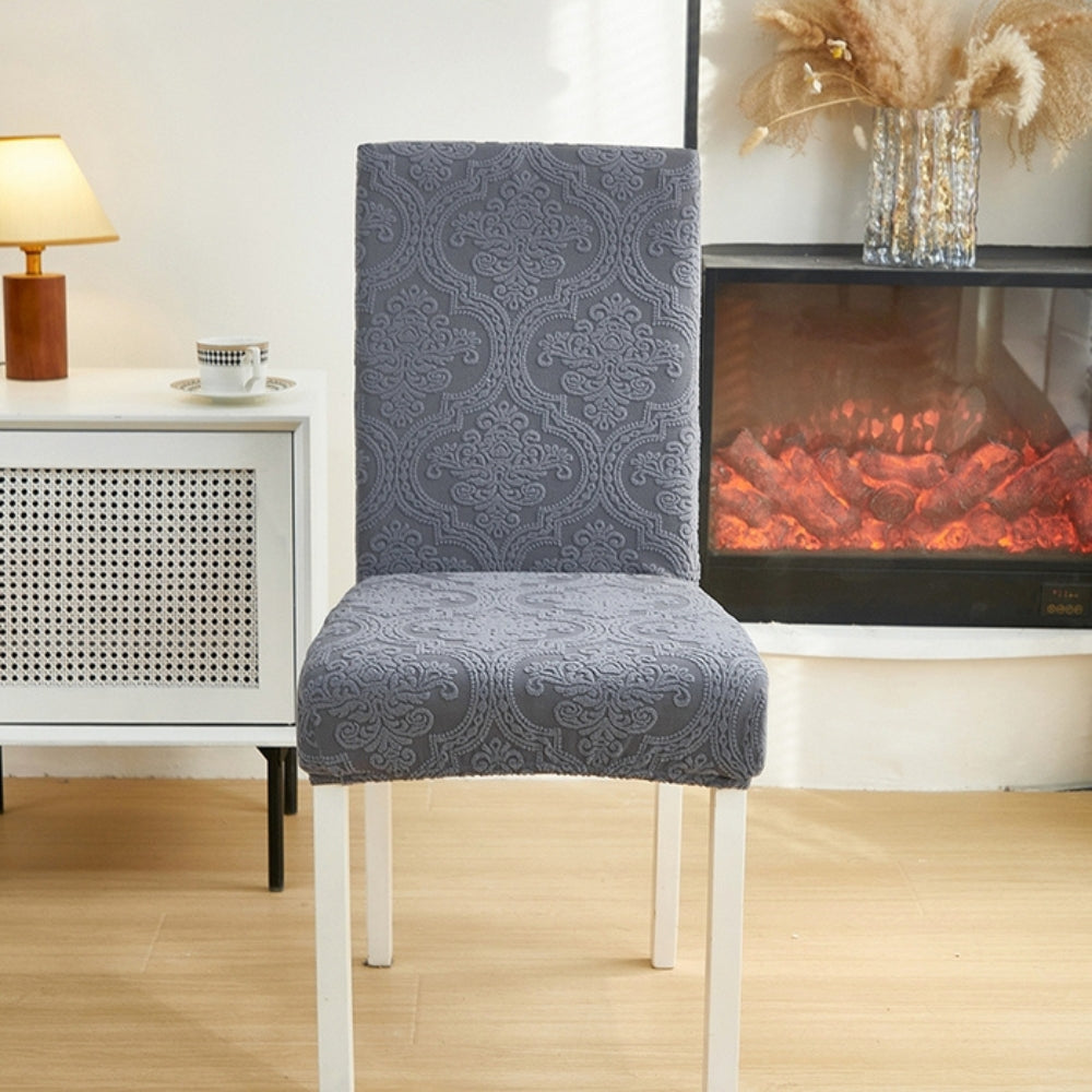 BowLift | Evona Elegant Jacquard Chair Seat Slipcover