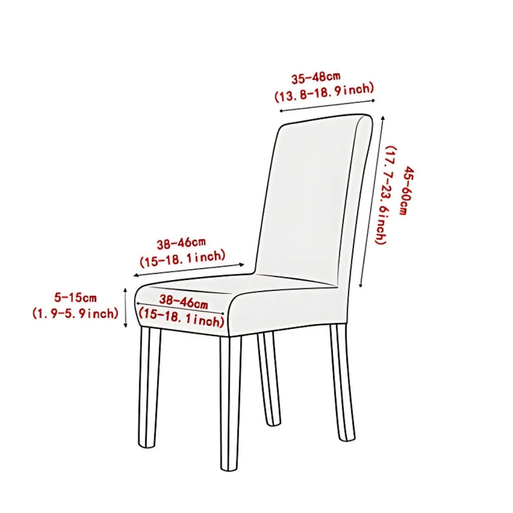 BowLift | Evona Elegant Jacquard Chair Seat Slipcover