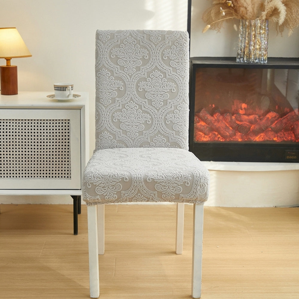 BowLift | Evona Elegant Jacquard Chair Seat Slipcover