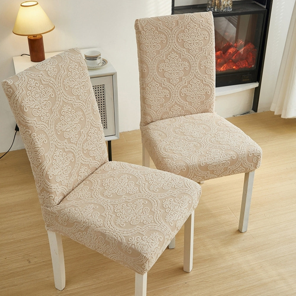 BowLift | Evona Elegant Jacquard Chair Seat Slipcover