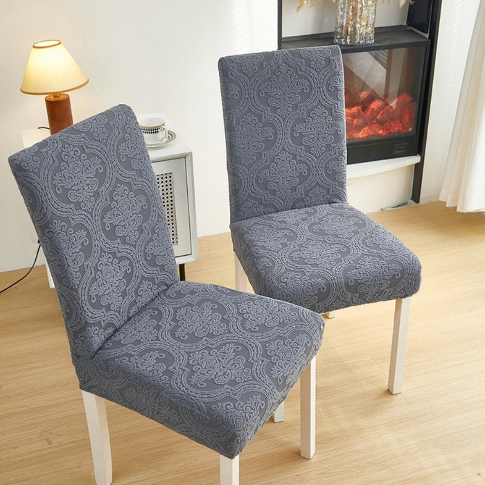 BowLift | Evona Elegant Jacquard Chair Seat Slipcover