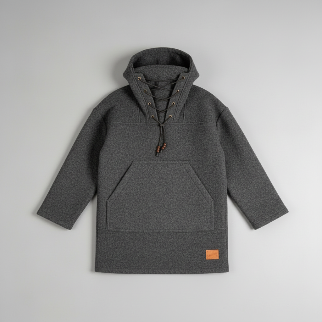 BowLift | Boreal Windrak Woolanorak Jacket | 650g/m² Heavyweight Wool | 28-Micron Wind-Resistant Outerwear | Technical Hunting & Expedition Smock