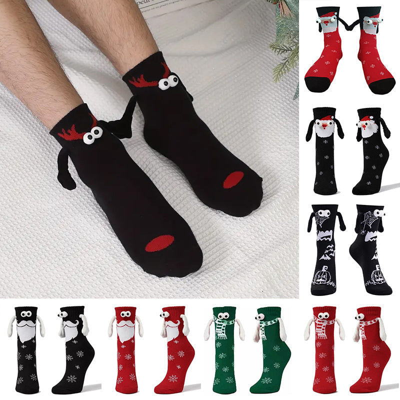 BowLift | Magnetic Socks Winter Edition Couple Hand in Hand Socks