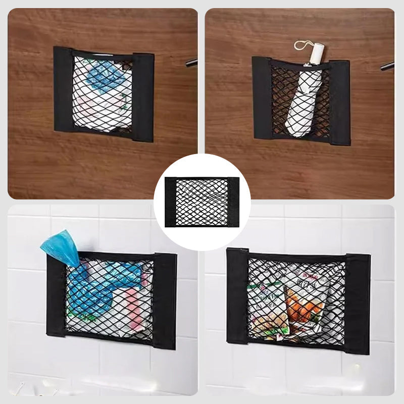 BowLift | Plastic Bags Storage Net Bag (With Adhesive Tape)