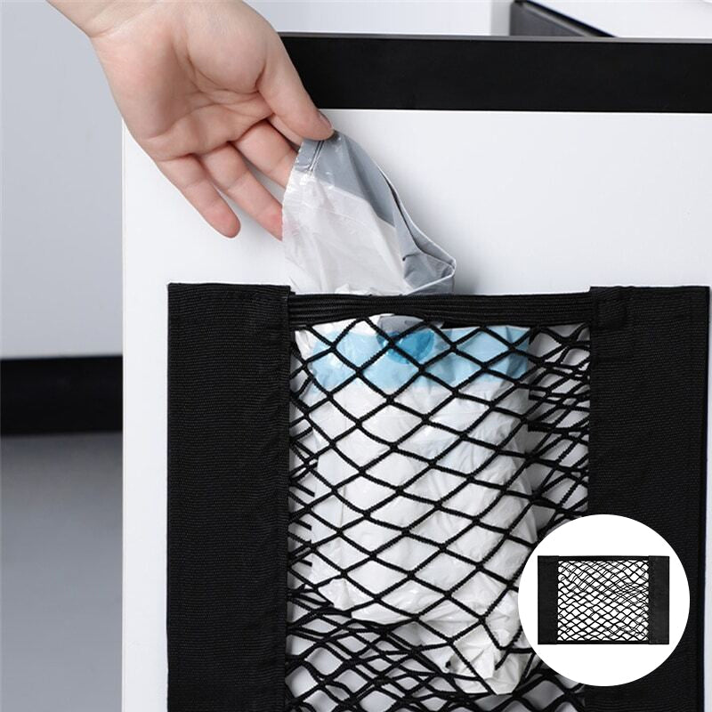 BowLift | Plastic Bags Storage Net Bag (With Adhesive Tape)