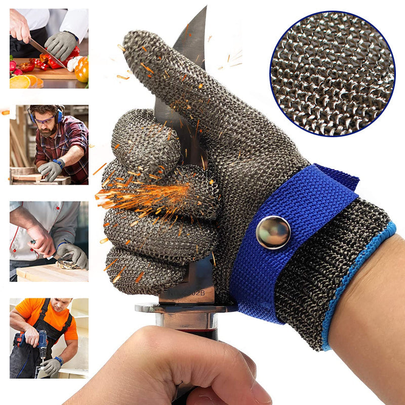 BowLift | Stainless Steel Mesh Metal Laboratory Protective Gloves