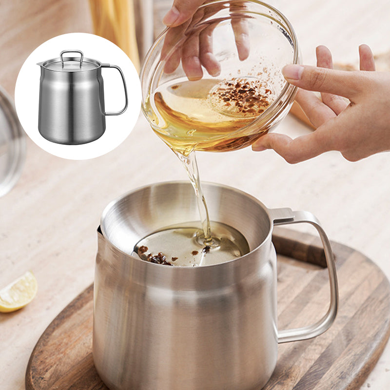 BowLift | 2-in-1 304 Stainless Steel Multifunctional Oil Filter Pot