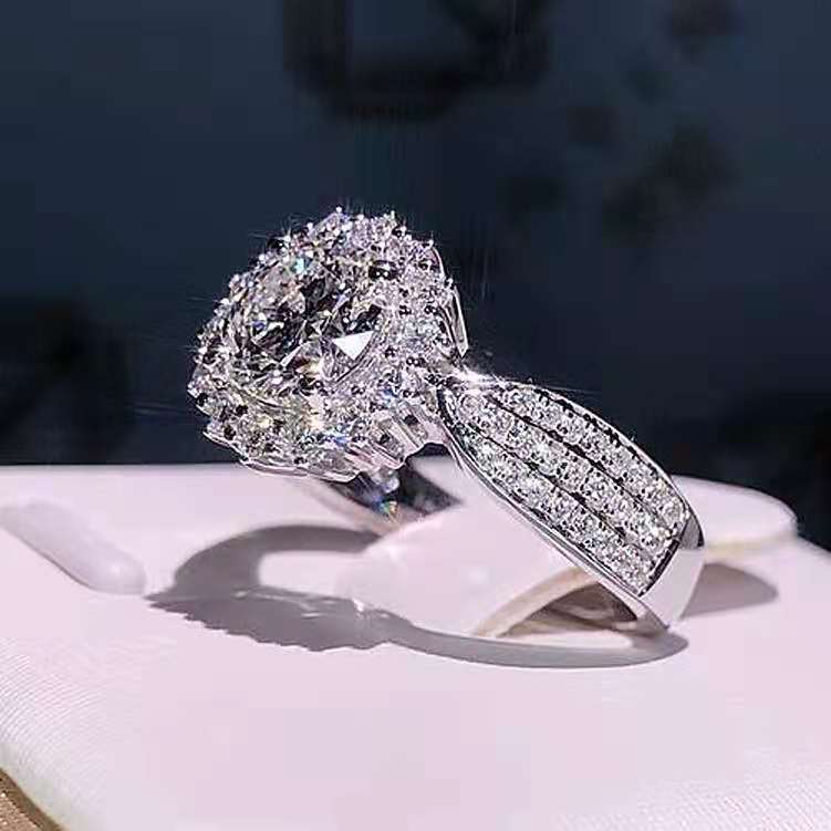 BowLift | Fashion Exquisite Luxury Popular Shiny Green High Quality Zircon Wedding Ring