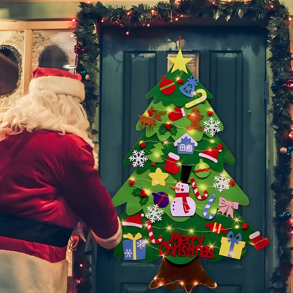 BowLift | Felt Christmas Tree Wall Decor DIY Hanging Kit