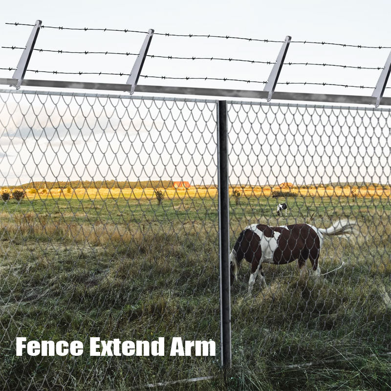 BowLift | 10 Pack 15.7 Inch Barbed Wire Arms, U-Shaped Bracket Design For Garden Outdoor