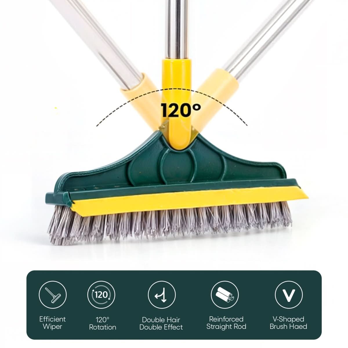 BowLift | 2-in-1 Cleaning Brush for Floors & Tiles