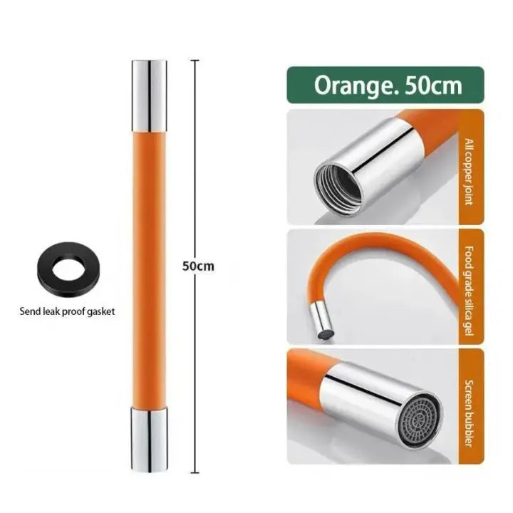 BowLift | Flexible faucet extension – 50cm 360° swivel & water-saving