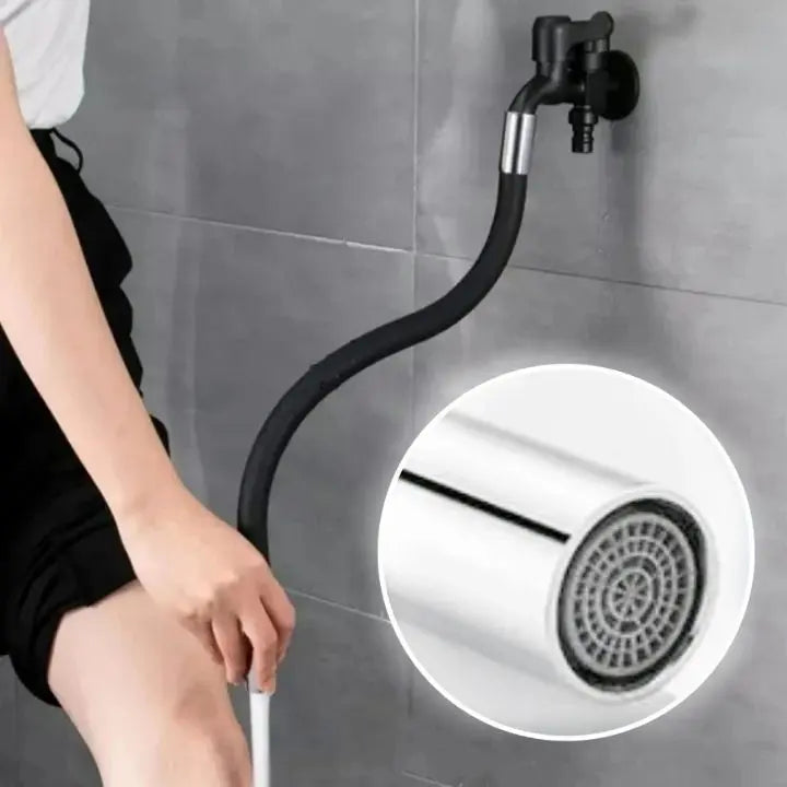 BowLift | Flexible faucet extension – 50cm 360° swivel & water-saving