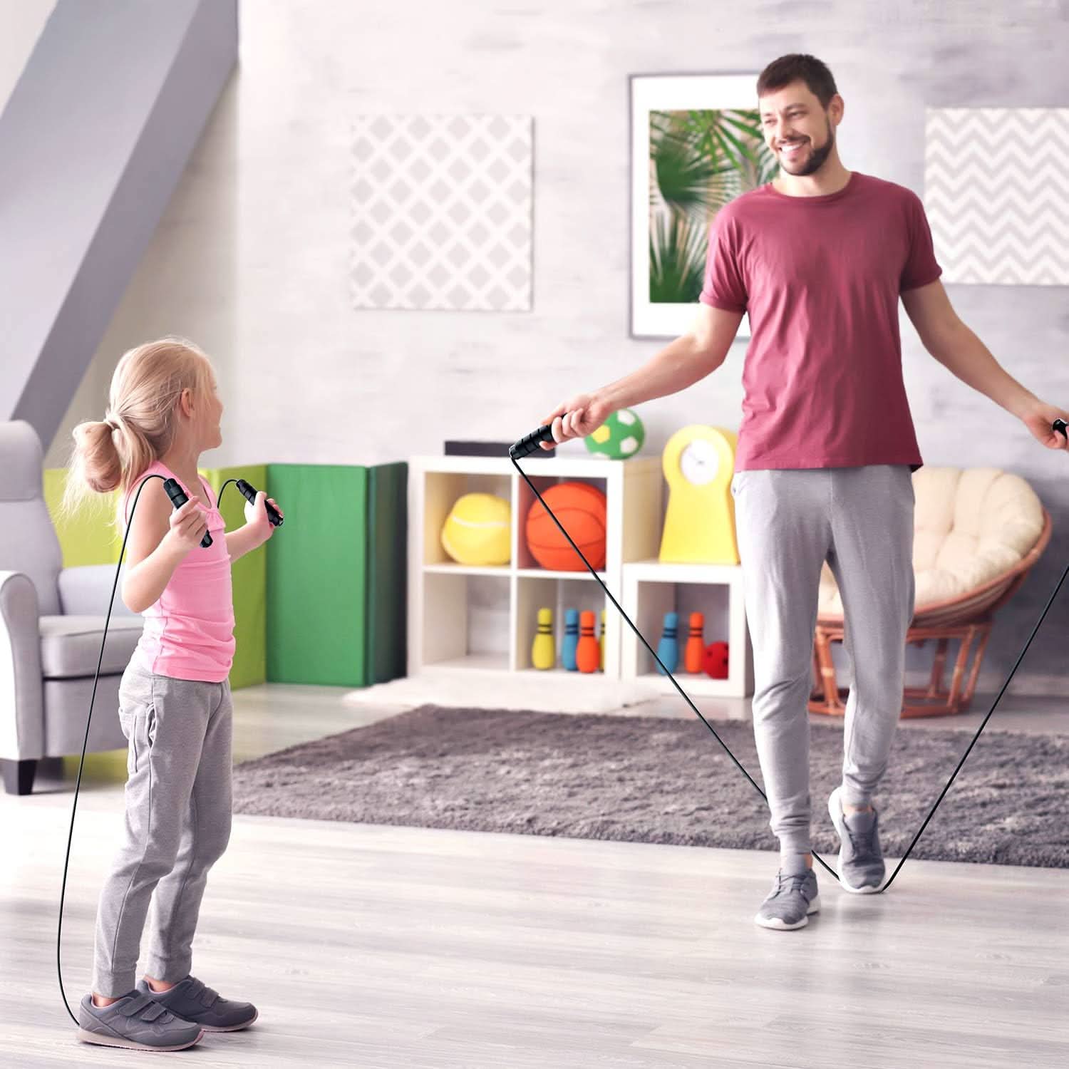 BowLift | Adjustable Jump Rope for Cardio & Coordination Training