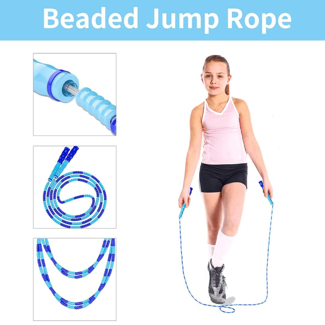 BowLift | Adjustable Beaded Jump Rope for Effective Cardio Training