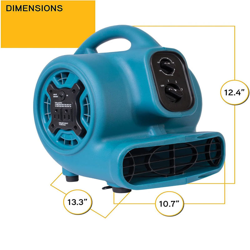 BowLift | Floor Blower 1/4 HP 925 CFM Centrifugal Air Mover for Janitorial, Home, Commercial, Industrail Use