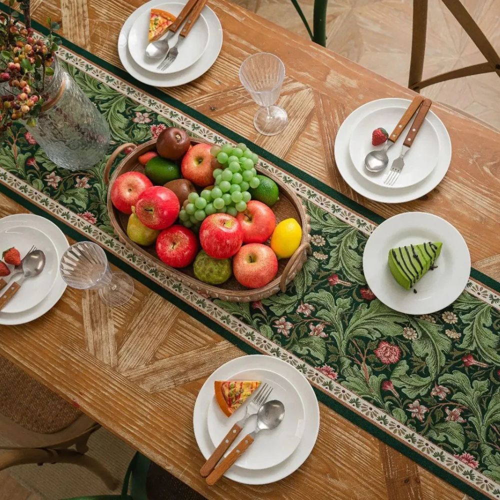 BowLift | Flora Vine Embroidered Table Runner