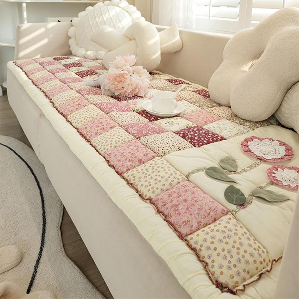 BowLift | Floral Bloom Quilted Sofa Cover