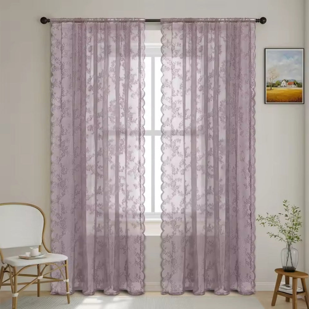 BowLift | Floral Grace Sheer Curtains