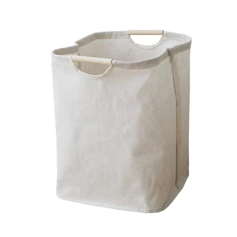 BowLift | JapanStyle Cotton-Linen Laundry Basket