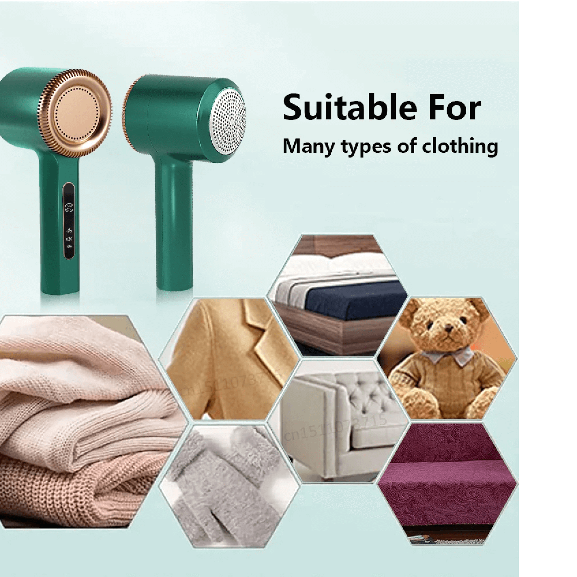 BowLift | Electric Portable Lint Bobble Remover Fabric Cloth Shaver Cat Hair Remover for Clothes Carpets and Rugs