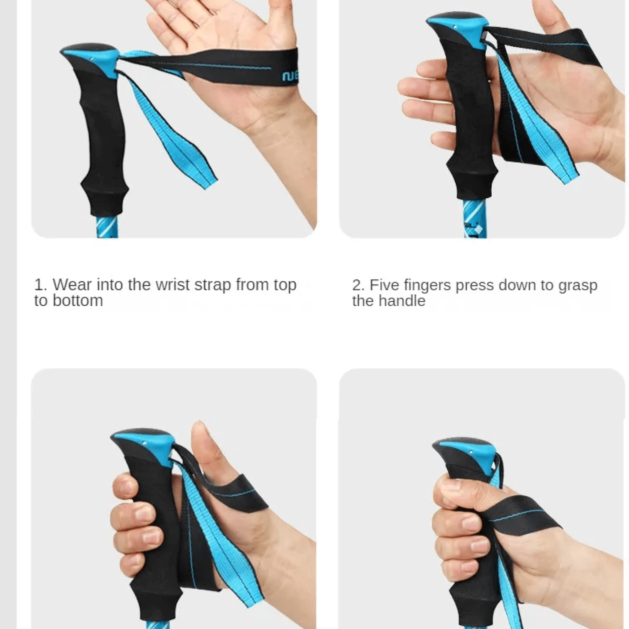 BowLift | Collapsible Folding Nordic Walking Tracking Poles Top Rated for Hiking Sticks