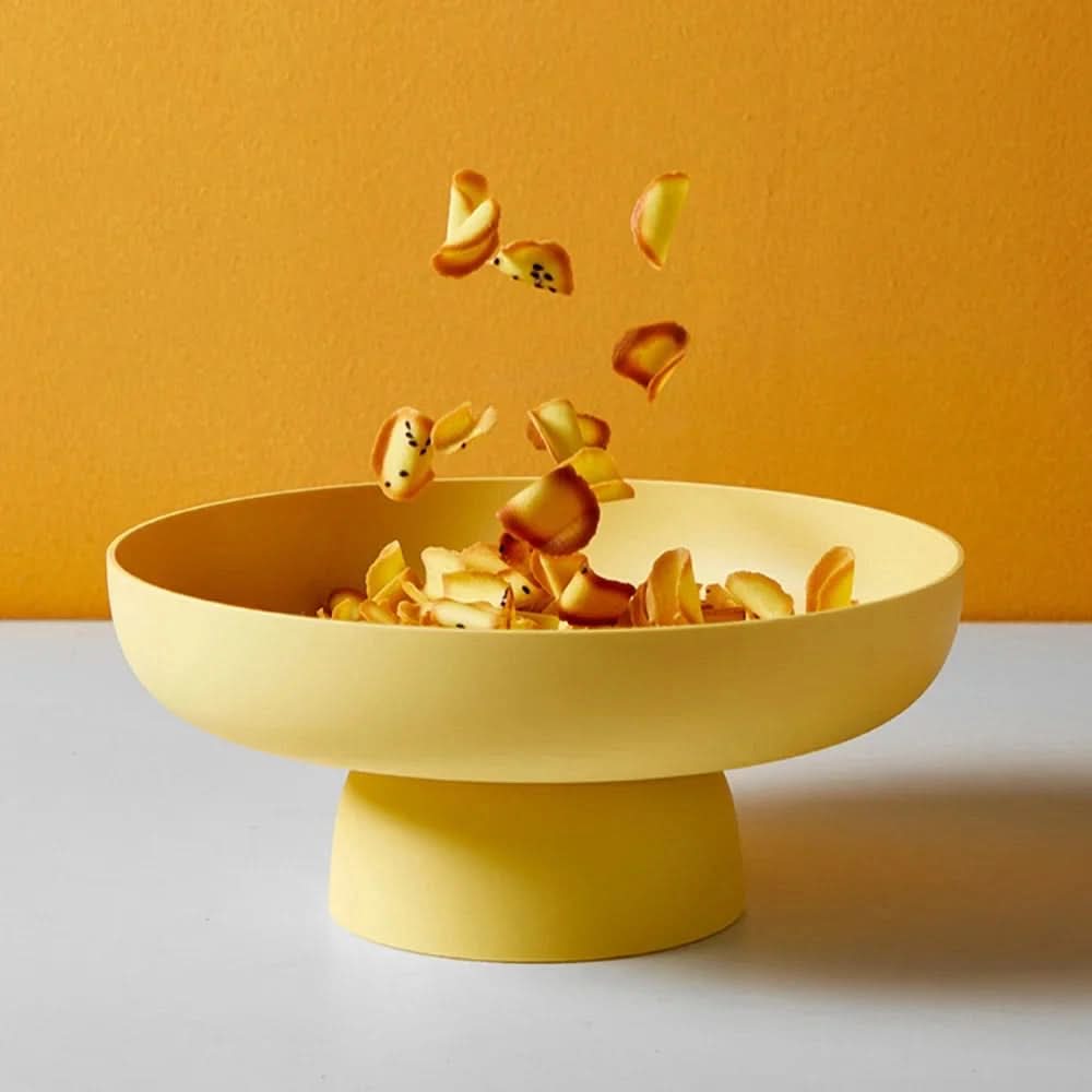 BowLift | Fruity Elegance Retro Fruit Bowl – Leaf-Shaped Plastic Tray