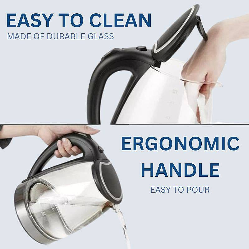 BowLift | 1.8L Electric Glass Kettle with LED Illumination