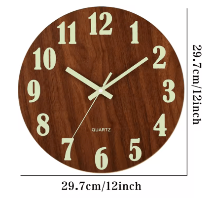 BowLift | Stylische leuchtende digitale Wanduhr für das Schlafzimmer