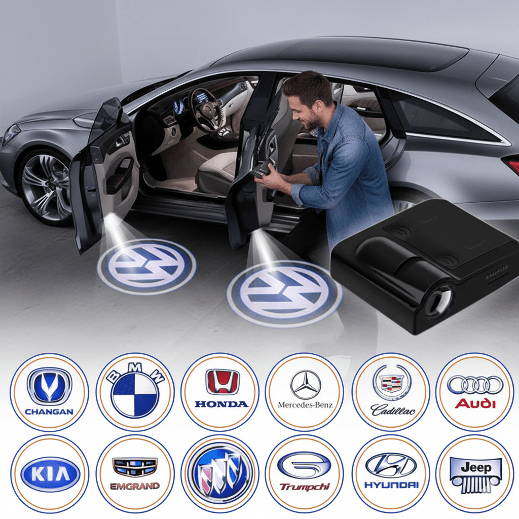 BowLift | Wireless LED Car Door Projector Light with Custom Logos
