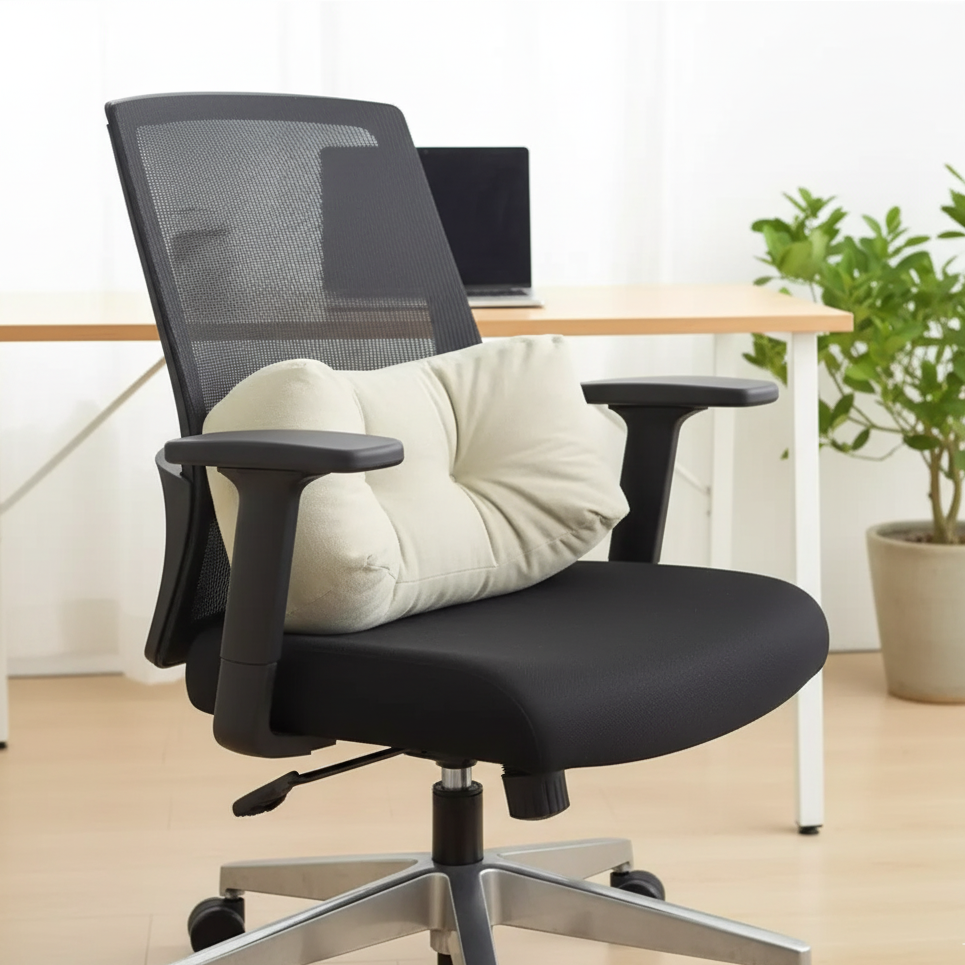 BowLift | Ergonomic Seat Cushion | Memory Foam Back Support | Relieves Pressure & Improves Posture