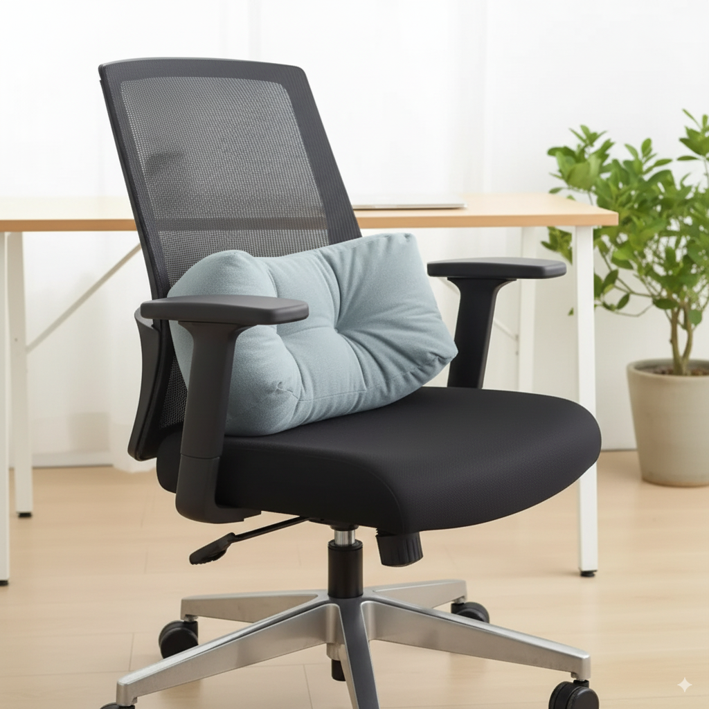 BowLift | Ergonomic Seat Cushion | Memory Foam Back Support | Relieves Pressure & Improves Posture