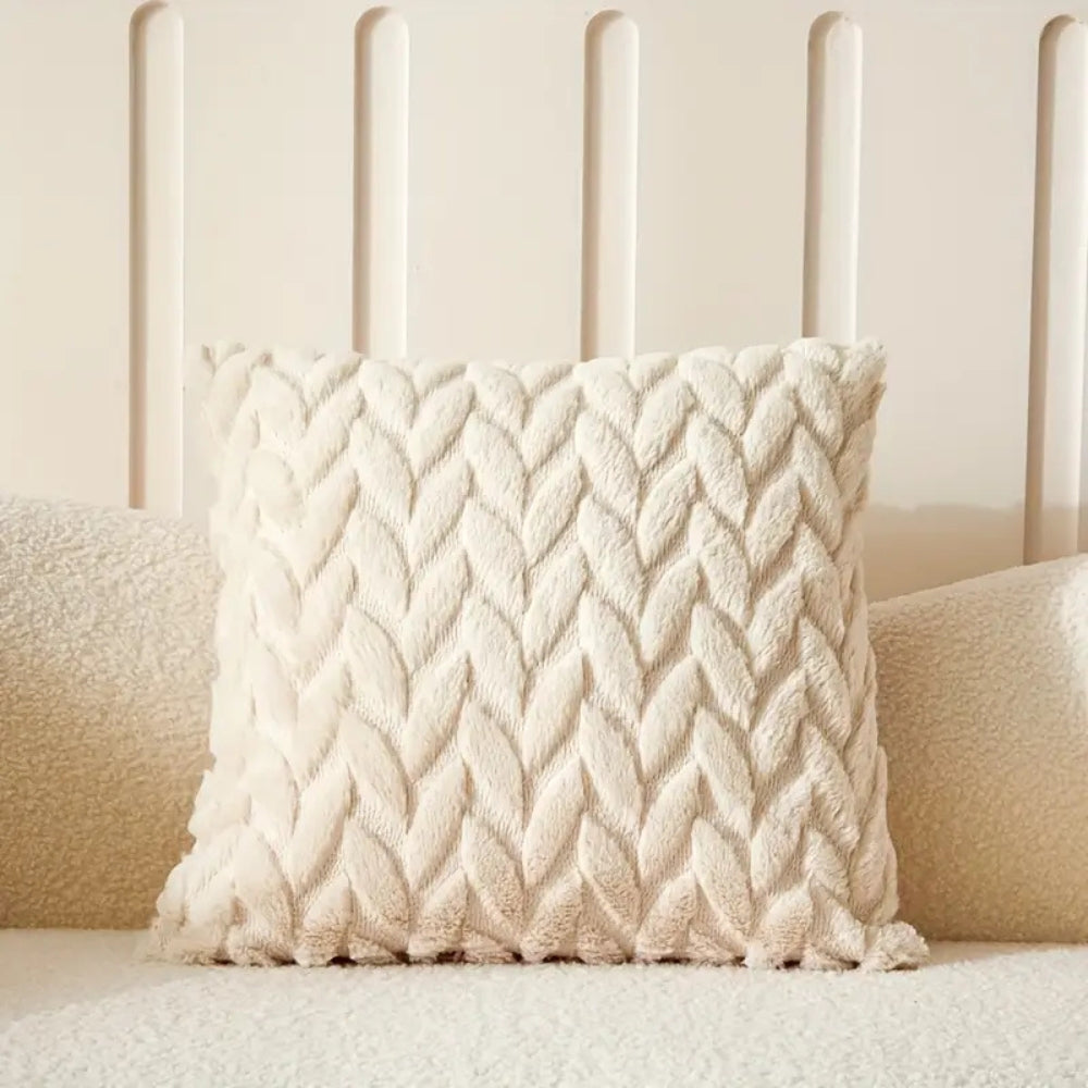 BowLift | Geo Leaves Embroidered Cushion Cover