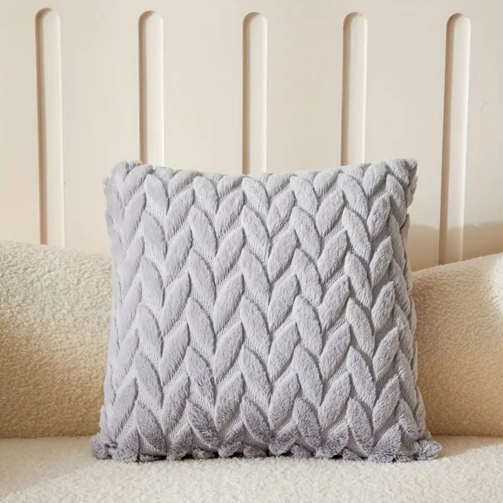 BowLift | Geo Leaves Embroidered Cushion Cover