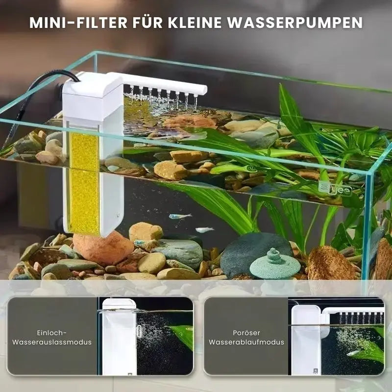 BowLift | Silent Mini Aquarium Filter with Adjustable Water Flow