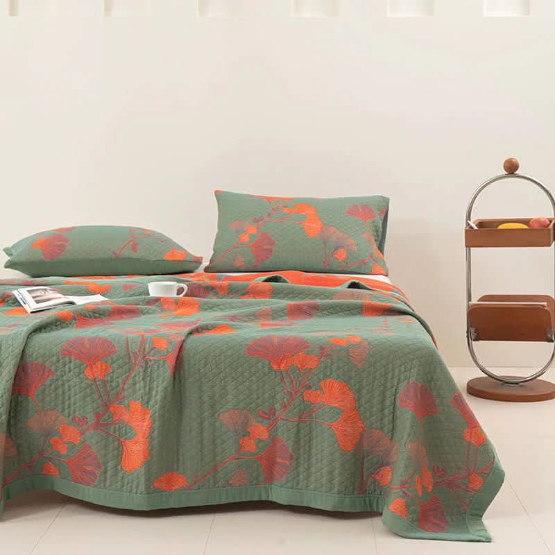 BowLift | Cotton Bedding Set with Botanical Pattern