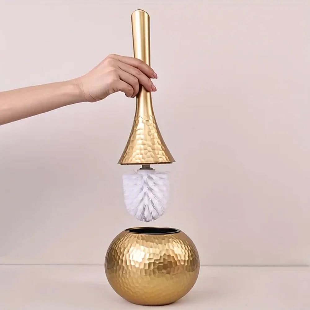 BowLift | Elegant toilet brush in gold look for style, hygiene & luxury in the bathroom
