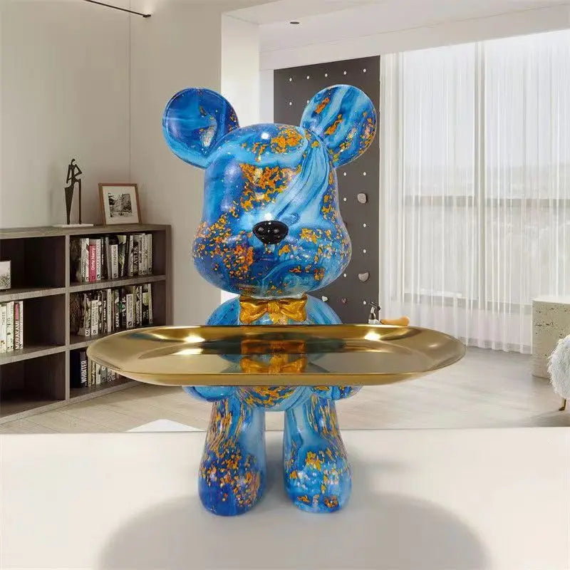BowLift | PawTag - Graffiti Bear Statue