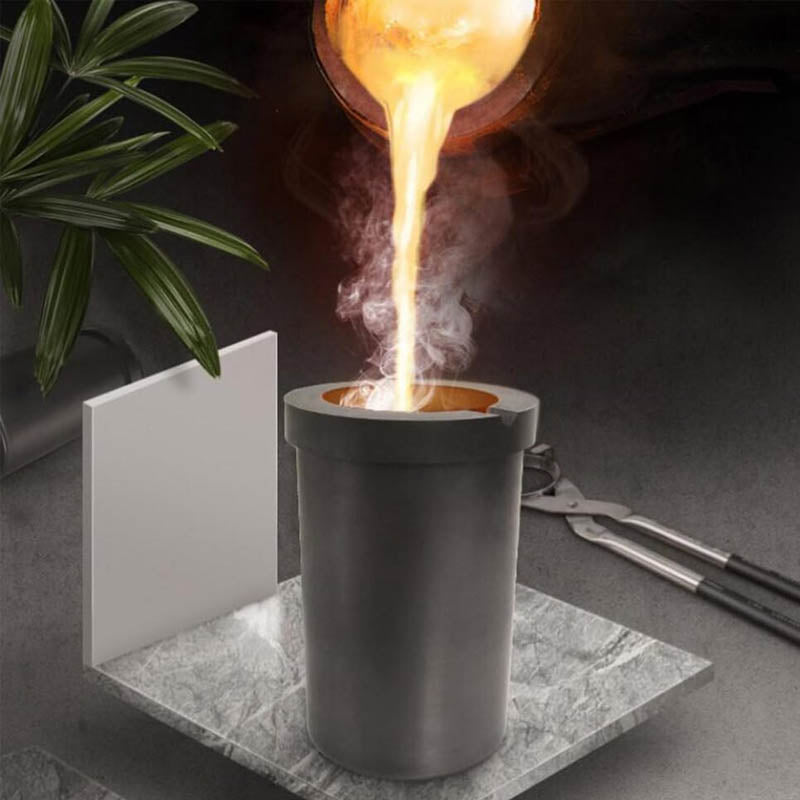 BowLift | 1 pc Graphite Crucible 3 kg Graphite Furnace or Melting Metal Gold Silver Copper Aluminum